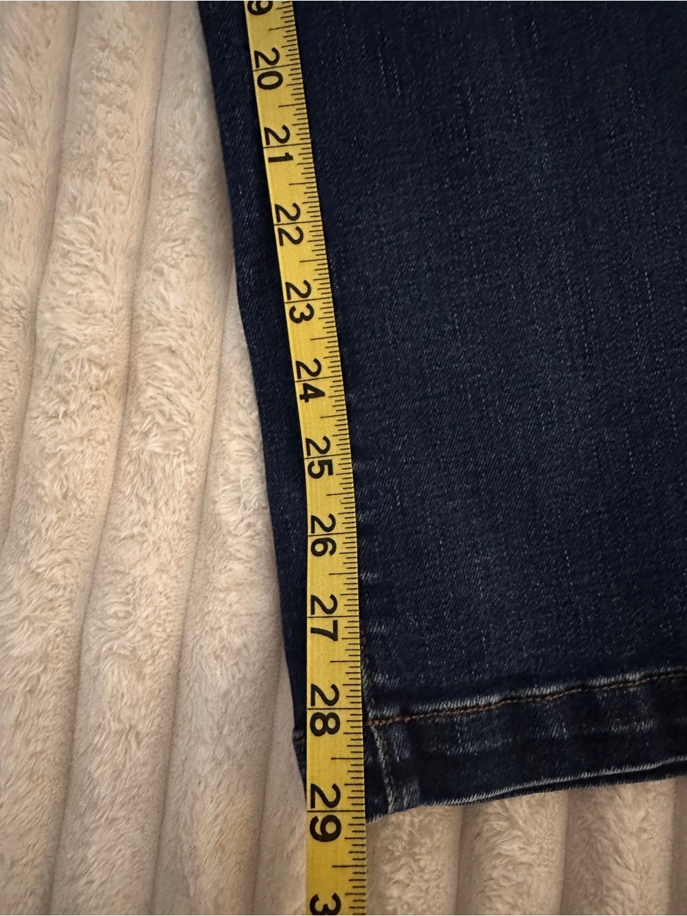 Madewell The Emmett Dark Blue Wide-Leg High-Rise Patch Pocket Jeans - Picture 9 of 11